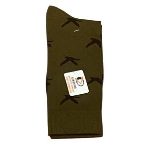 Men's Olive Duck Socks, Size M, NWT
